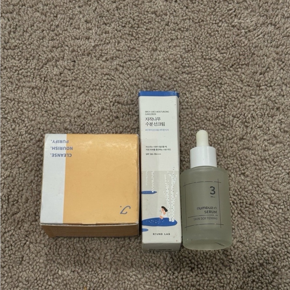 Korean Roundlabs, Juno Skin, Numbuzin Skincare